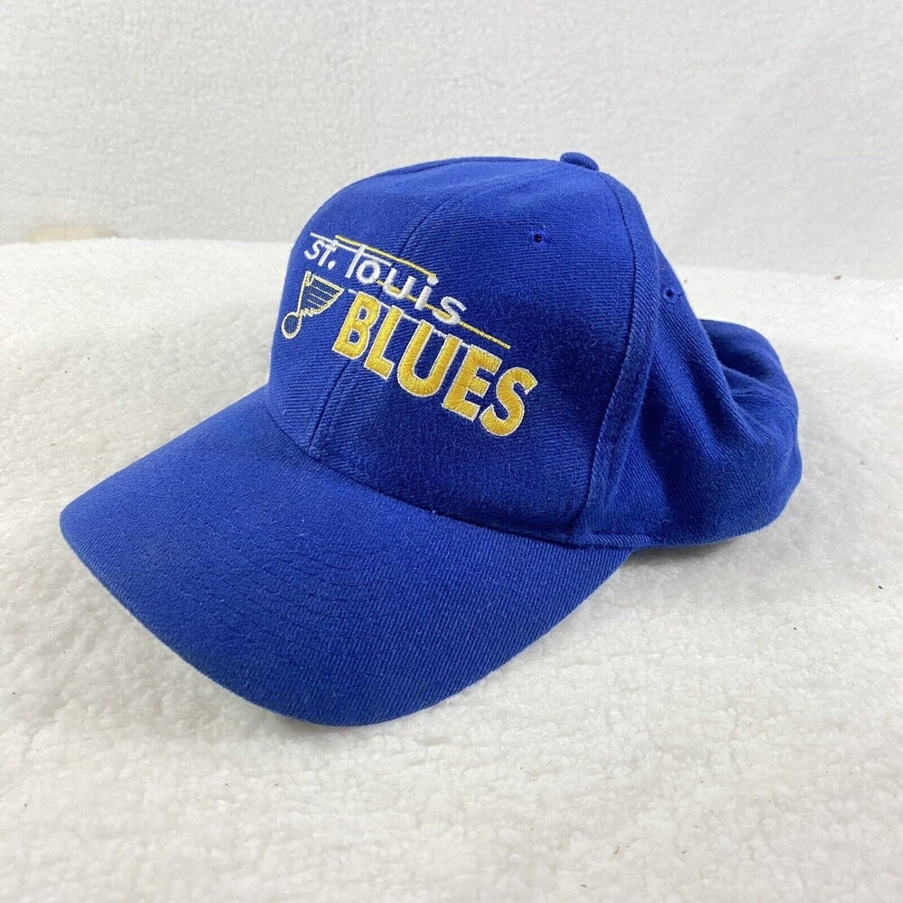 St. Louis Blues Hat Blue NHL Logo 7 Athletic Adjustable Snapback Embroidered